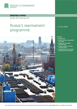 Russia's Rearmament Programme