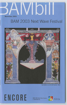 BAM 2003 Next Wave Festival