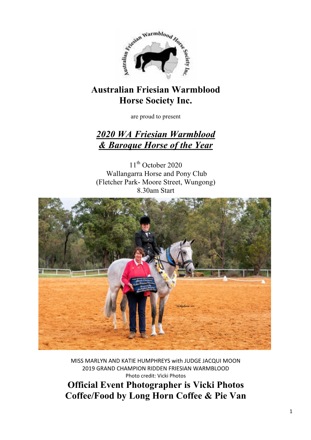 Australian Friesian Warmblood Horse Society Inc