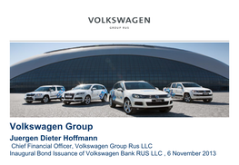 Volkswagen Group Juergen Dieter Hoffmann
