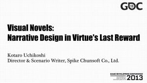 Visual Novels: Narrative Design in Virtue's Last Reward