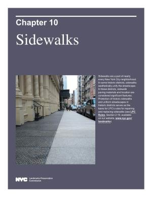Chapter 10 Sidewalks