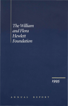 The William and Flora Hewlett Foundation 1995
