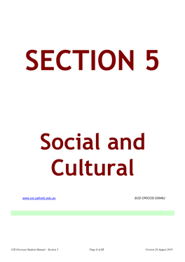5 Social and Cultural