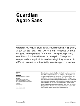 Guardian Agate Sans Family Specimen