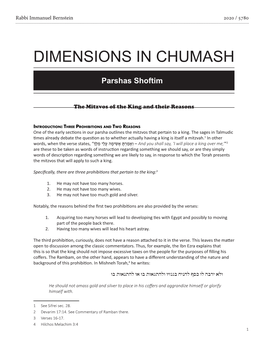 Dimensions in Chumash