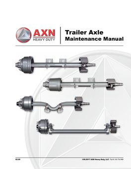 AXN Trailer Axle Maintenance Manual