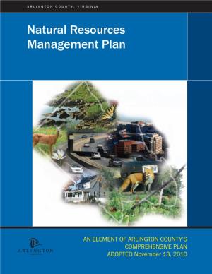 Arlington's Natural Resources Management Plan