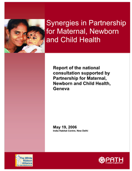 Synergies in Partnership for Maternal, Newborn and Child Health