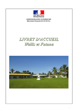 LIVRET D'accueil Wallis Et Futuna