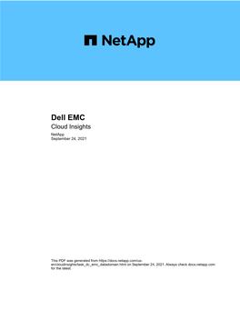 Dell EMC : Cloud Insights