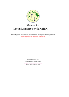 Libertine's Xetex-Documentation