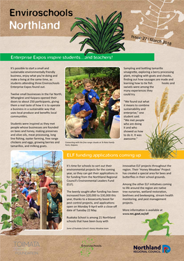 Enviroschools Northland Enviroschools Northland Iss Ue 27 / March 2018