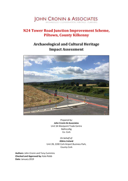 N24 Piltown Tower Road Junction Scheme Archaeology and Cultural