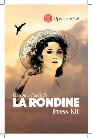 Giacomo Puccini's LA RONDINE Press Kit