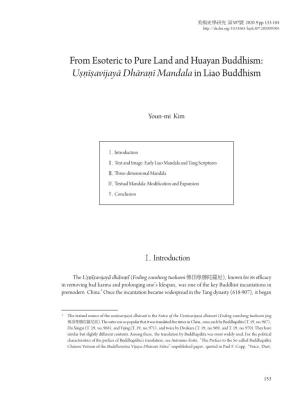 From Esoteric to Pure Land and Huayan Buddhism: Uṣṇīṣavijayā Dhāraṇī Mandala in Liao Buddhism