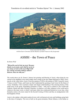 ASSISI – the Town of Peace