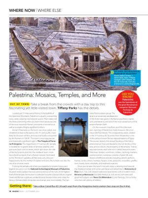 Palestrina: Mosaics, Temples, and More