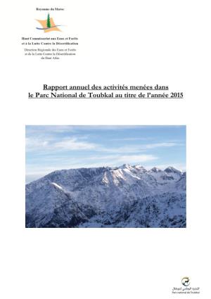 Rapport D'activités 2015 (Pdf)