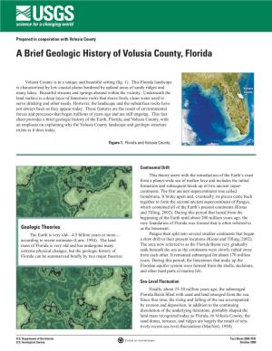 A Brief Geologic History of Volusia County, Florida