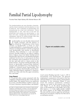 Familial Partial Lipodystrophy