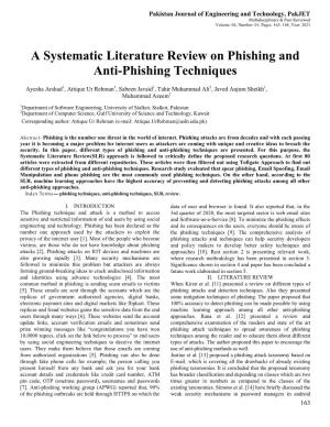 A Systematic Literature Review on Phishing and Anti-Phishing Techniques