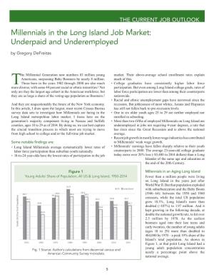 Millennials in the Long Island Job Market: Underpaid and Underemployed by Gregory Defreitas