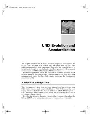 UNIX History Page 1 Tuesday, December 10, 2002 7:02 PM