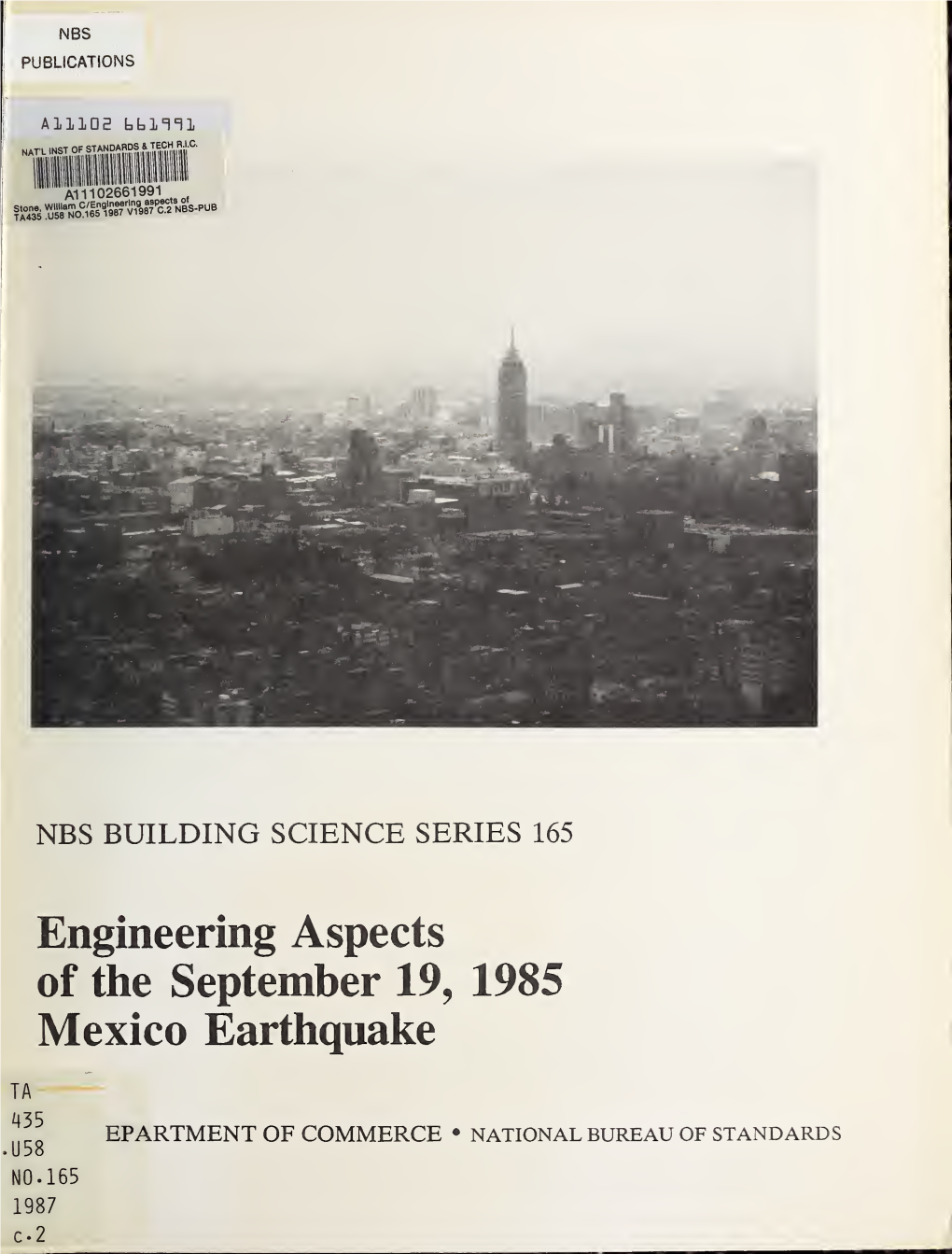 Engineering Aspects of the September 19, 1985 Mexico Earthquake