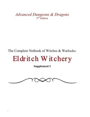 Cnow: Eldritch Witchery