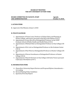 Board Committee Academic Policy Documents Cfsaagenda100918
