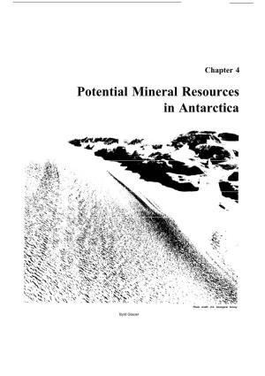 4: Potential Mineral Resources in Antarctica