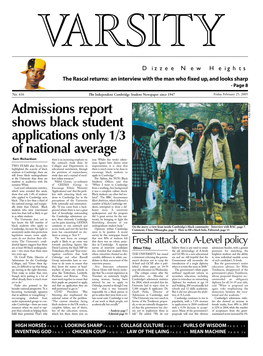 Admissions Report Shows Black Student Applications Only 1/3 Of