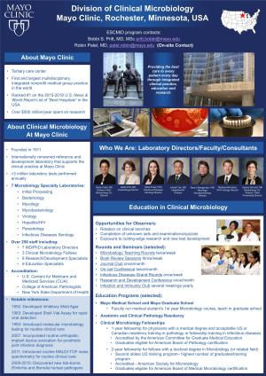 About Mayo Clinic