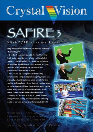 Safire 3 Chroma Keyer Brochure