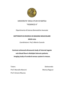 Universita' Degli Studi Di Napoli “Federico