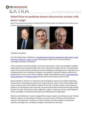 Nobel Prize in Medicine Honors Discoveries on How Cells Move