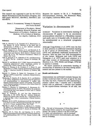 Variation in Chromosome 19