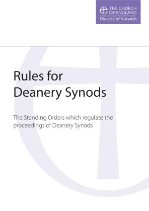Rules for Deanery Synods