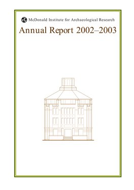 Annual Report 2002–2003