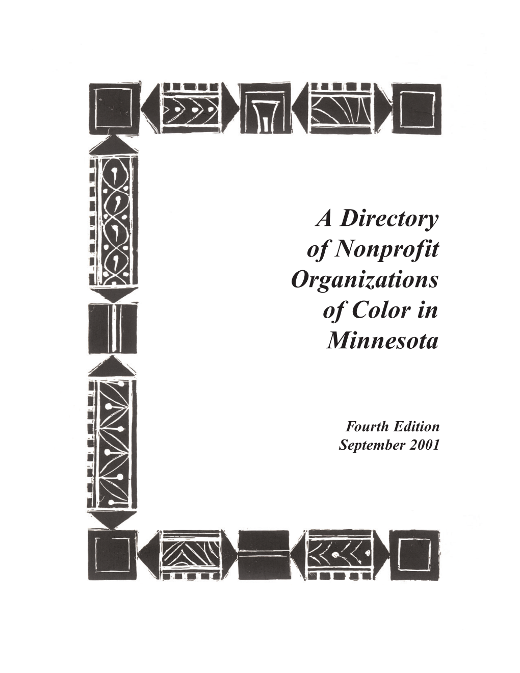 A Directory of Nonprofit Organizations of Color in Minnesota