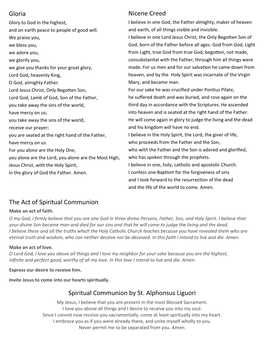 The Act of Spiritual Communion Spiritual Communion by St