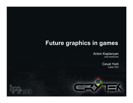 Future Graphics in Games