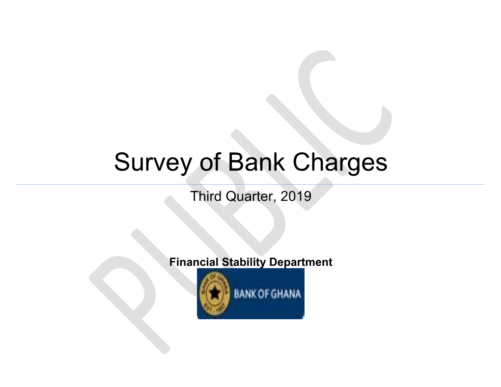Survey of Bank Charges