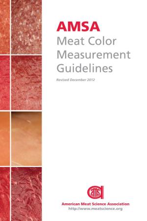 AMSA Meat Color Measurement Guidelines