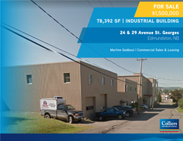 For Sale $1,500,000 78,392 Sf | Industrial Building