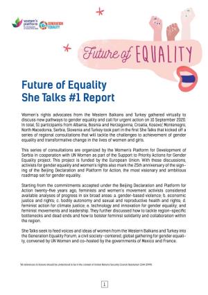 Future of Equality Report