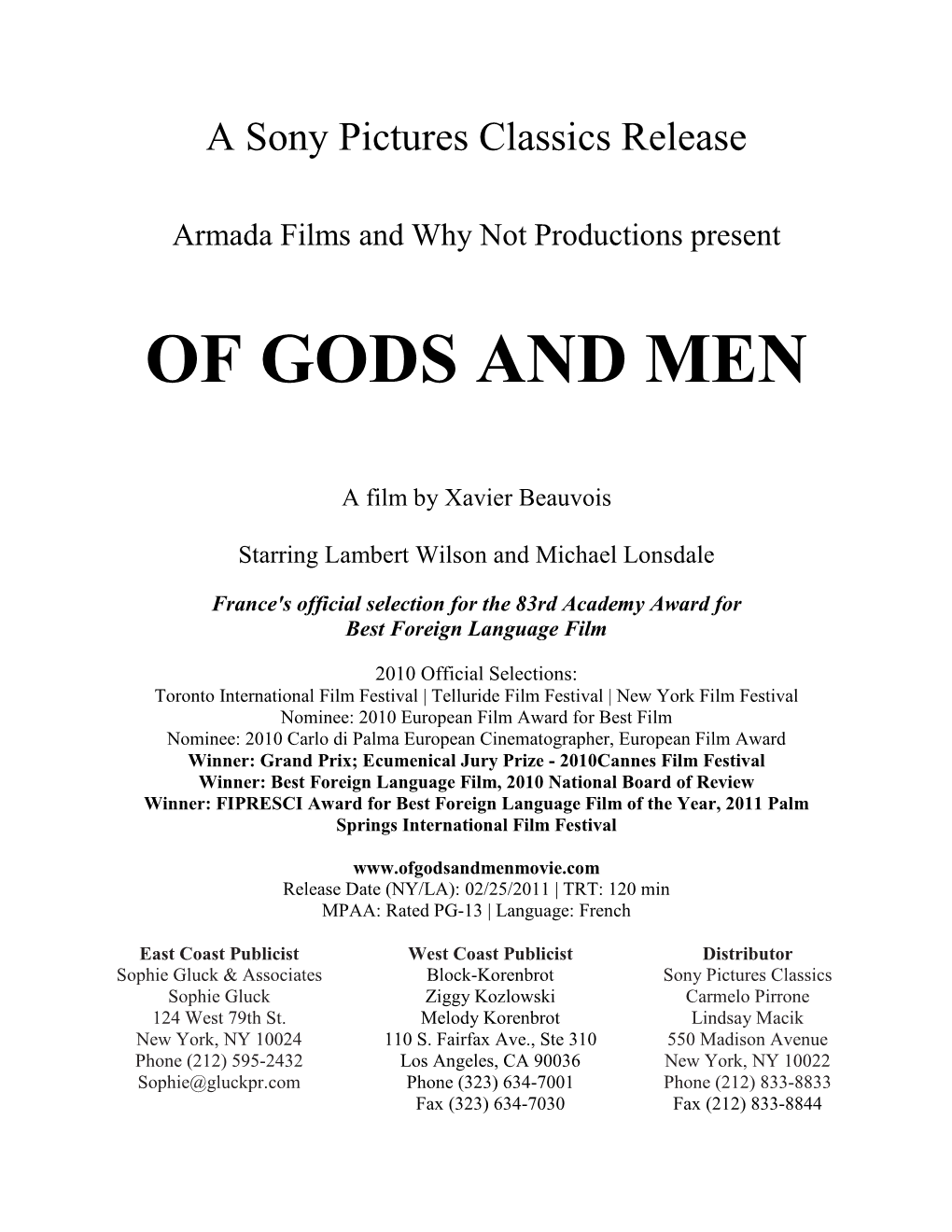 Of Gods and Men