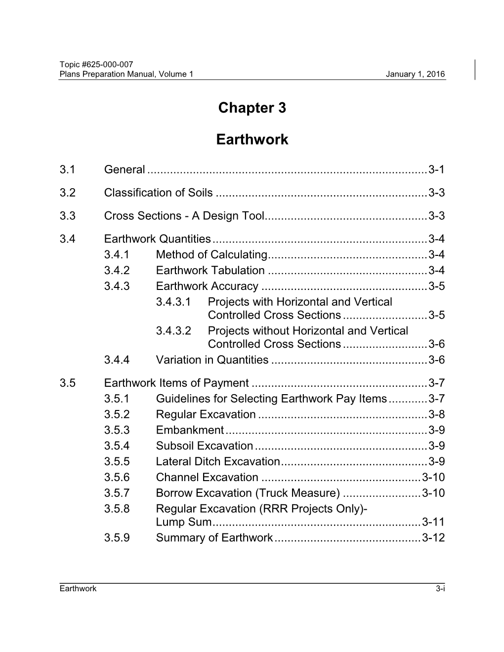 Chapter 3 Earthwork