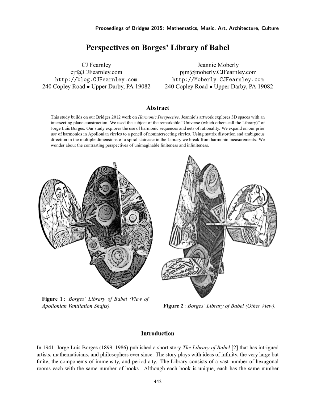 Perspectives on Borges' Library of Babel